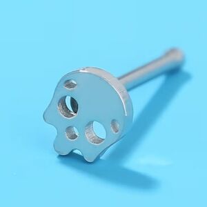 Skull nose ring